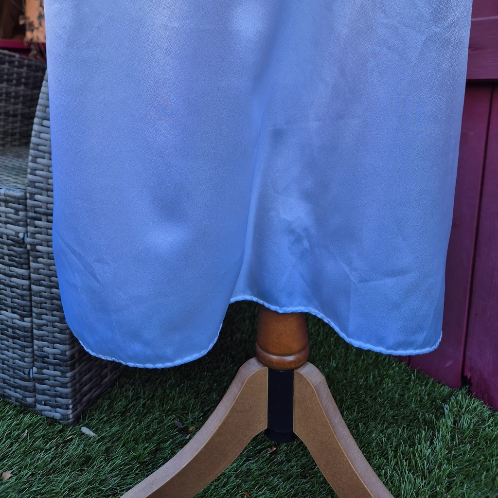 Camisola de noite longa em cetim e renda T. 40 Linclalor – photo 6
